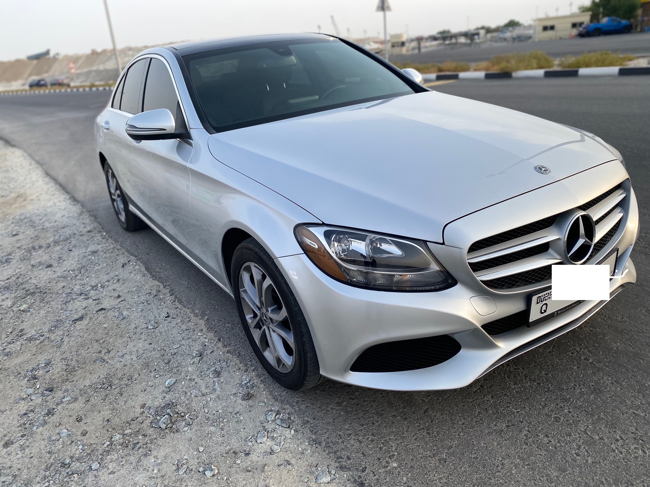 Silver Mercedes Benz C300 4Matic 2018